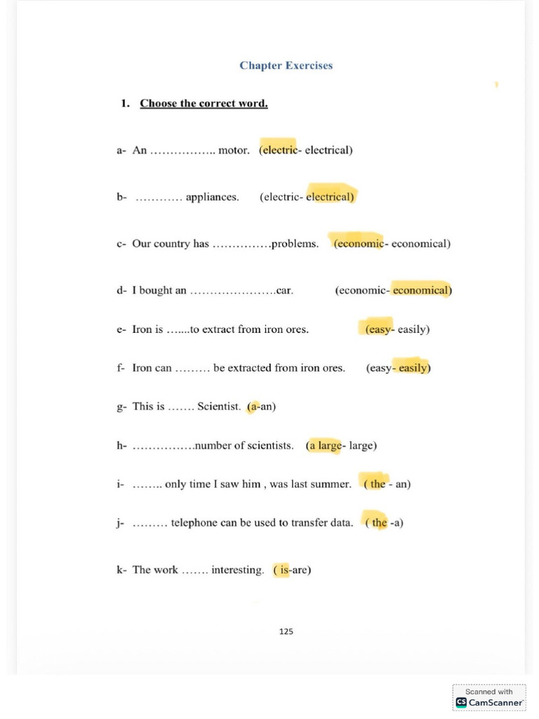 Chapter Four Exercises | PDF