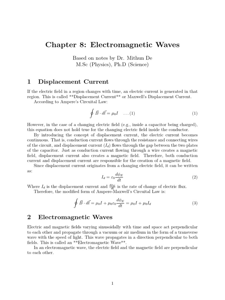 Physics 13 | PDF | Waves | Electric Current