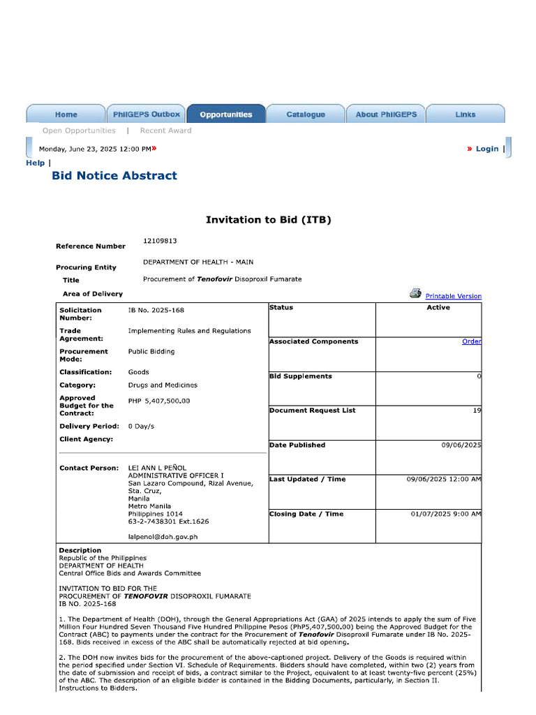 ITB 5M | PDF