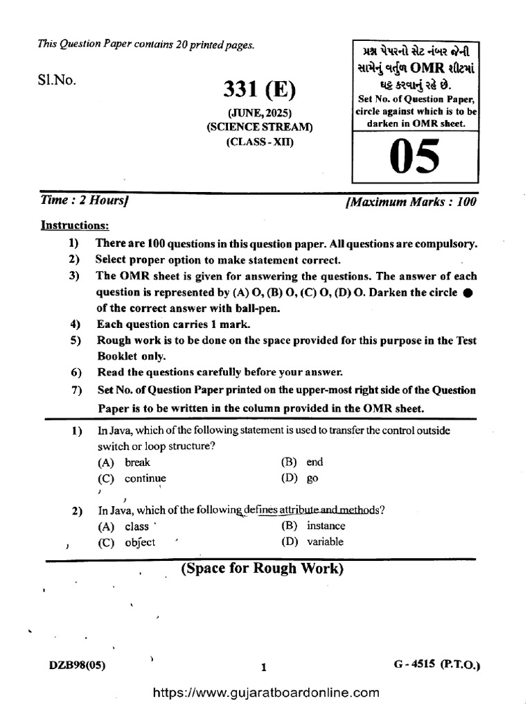 computer-331-e-set-05-jun-2025 | PDF