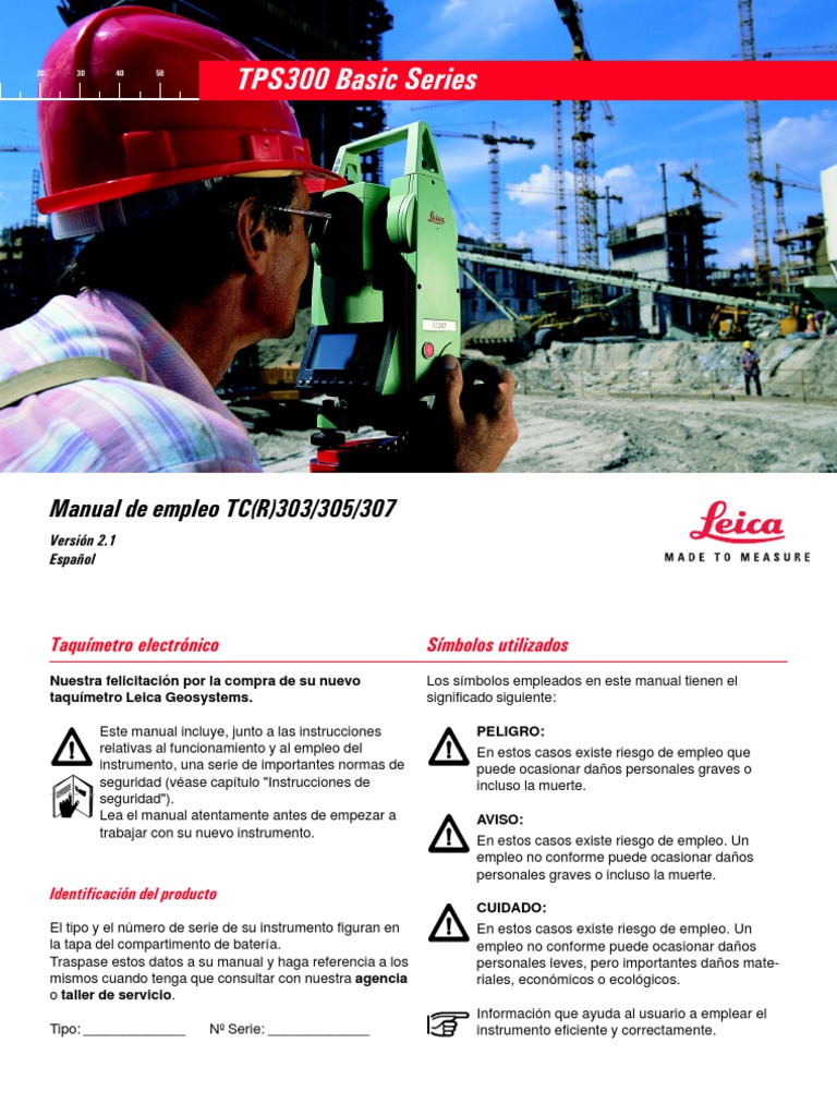 Estacion Total. Leica User Manual TC ...