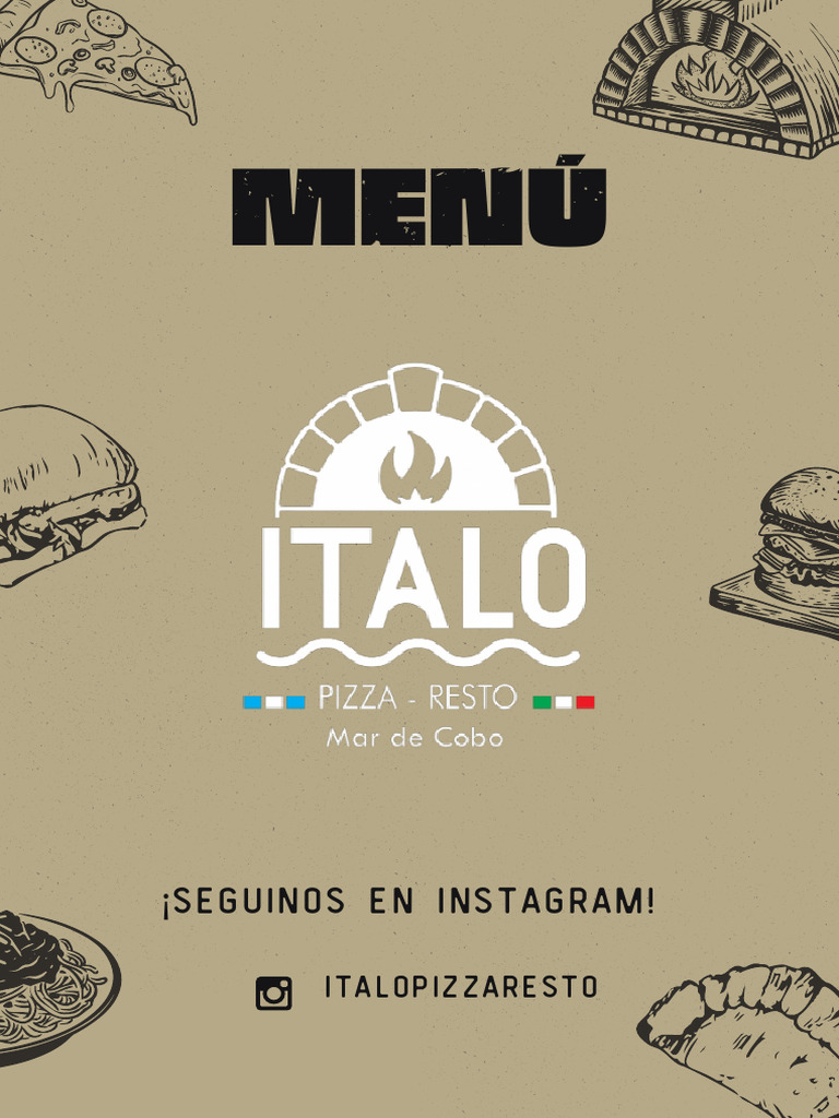 Menú ITALO | PDF | Hamburguesas | ensalada
