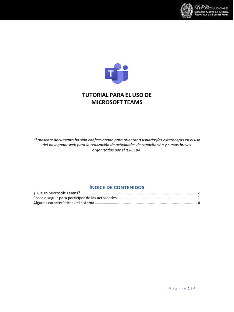 Tutorial para El Uso de Microsoft TEAMS | PDF | Chat en linea | Microsoft