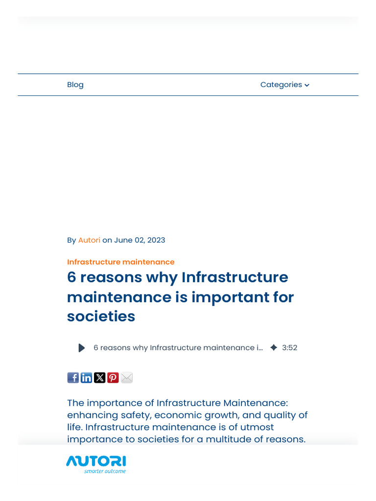 6 Reasons Why Infrastructure Maintenance Is Important For Societies ...
