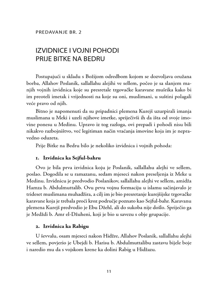 Sira - Drugi Stepen - Predavanje 2 | PDF