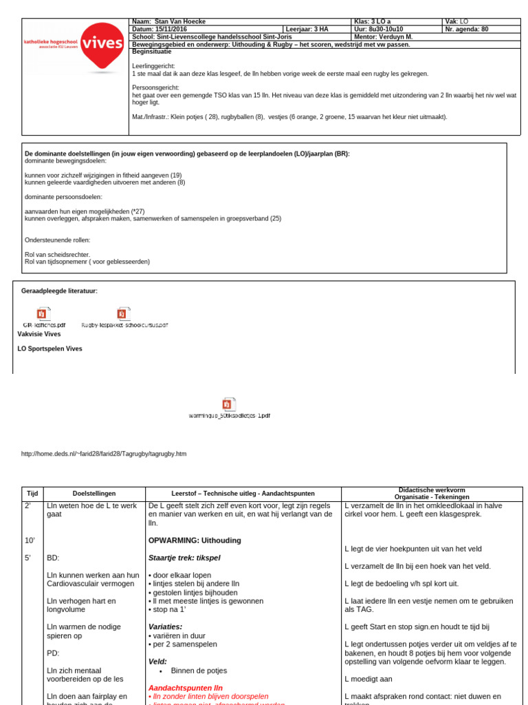 Les 1 - Wedstrijd Met VW Passen 3 HT | PDF