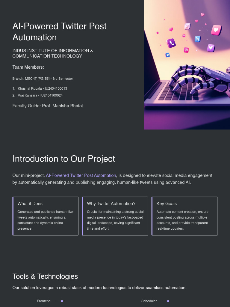 AI Powered Twitter Post Automation | PDF | Automation | Artificial ...