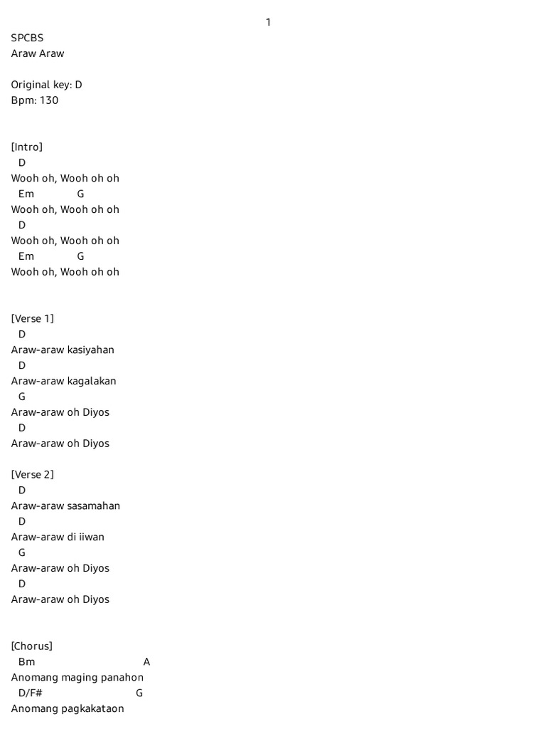 Araw Araw | PDF