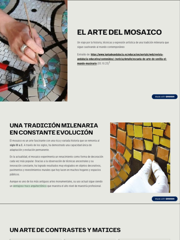 El-Arte-del-Mosaico | PDF | Mosaico