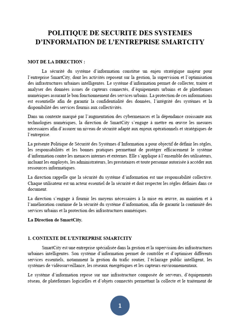 Pssi TP | PDF | Sécurité des systèmes d'information | Sécurité