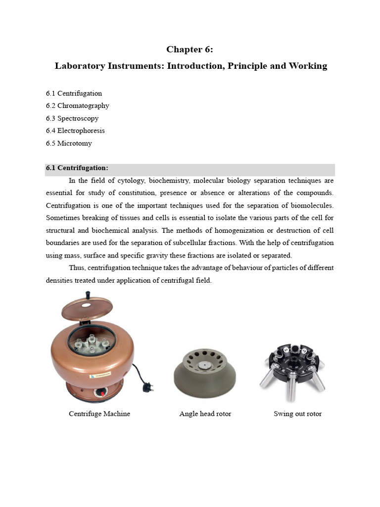 Laboratory Instruments Introduction, Principle and Working | PDF | Gel ...