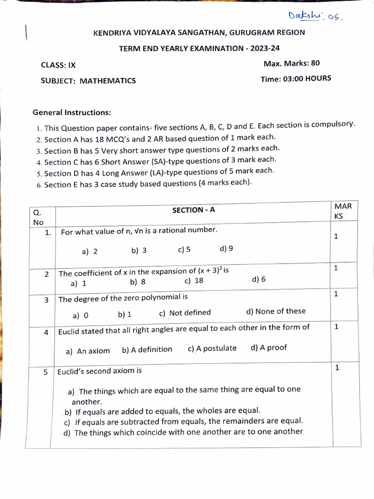 9 kv final mar 24 | PDF