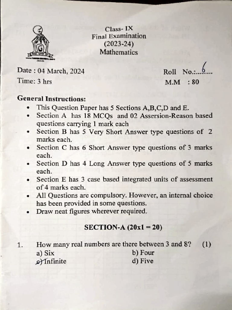 9 Gkul Final Mar 24 | PDF | Euclid | Geometry