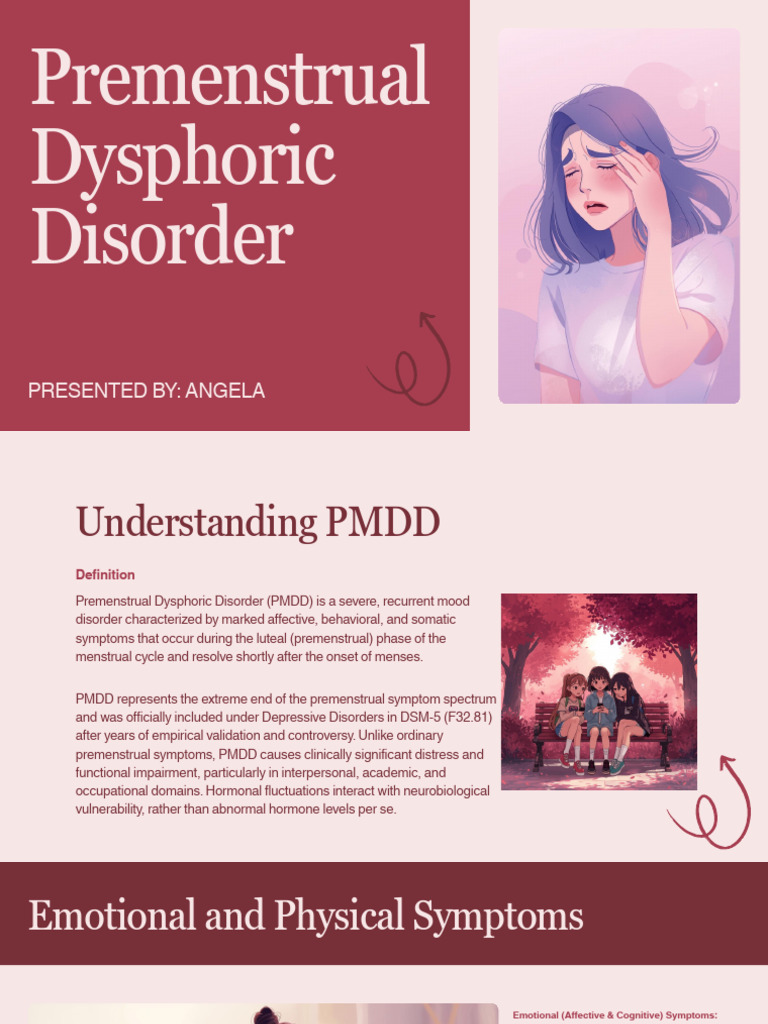Pre Menstrual Dysphoric Disorder | PDF | Medical Specialties | Clinical ...
