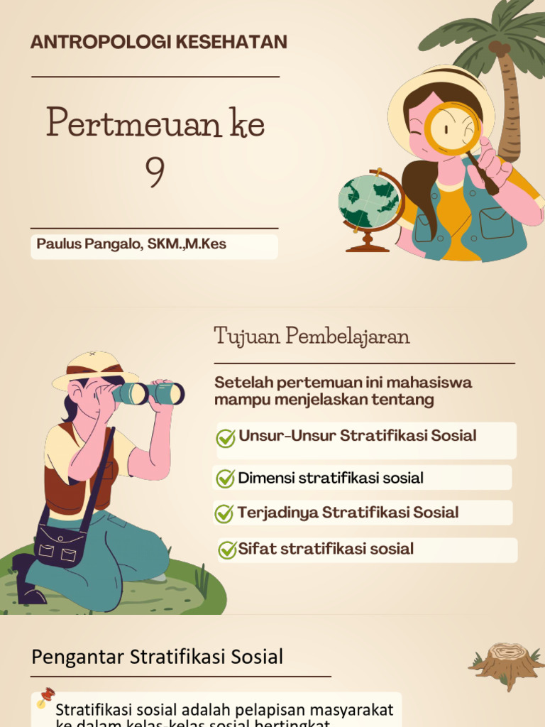 Pertemuan Ke 9 Unsur-Unsur Stratifikasi Sosial | PDF