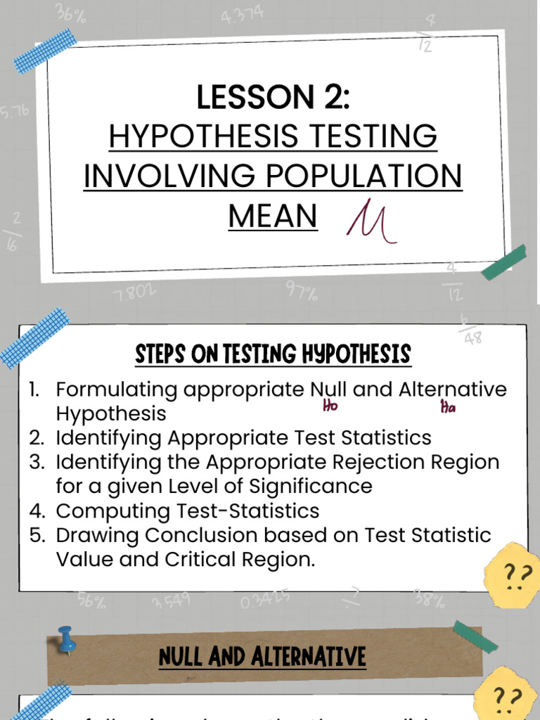 Chapter1-Lesson2 260204 115035 | PDF | Null Hypothesis | Data Analysis