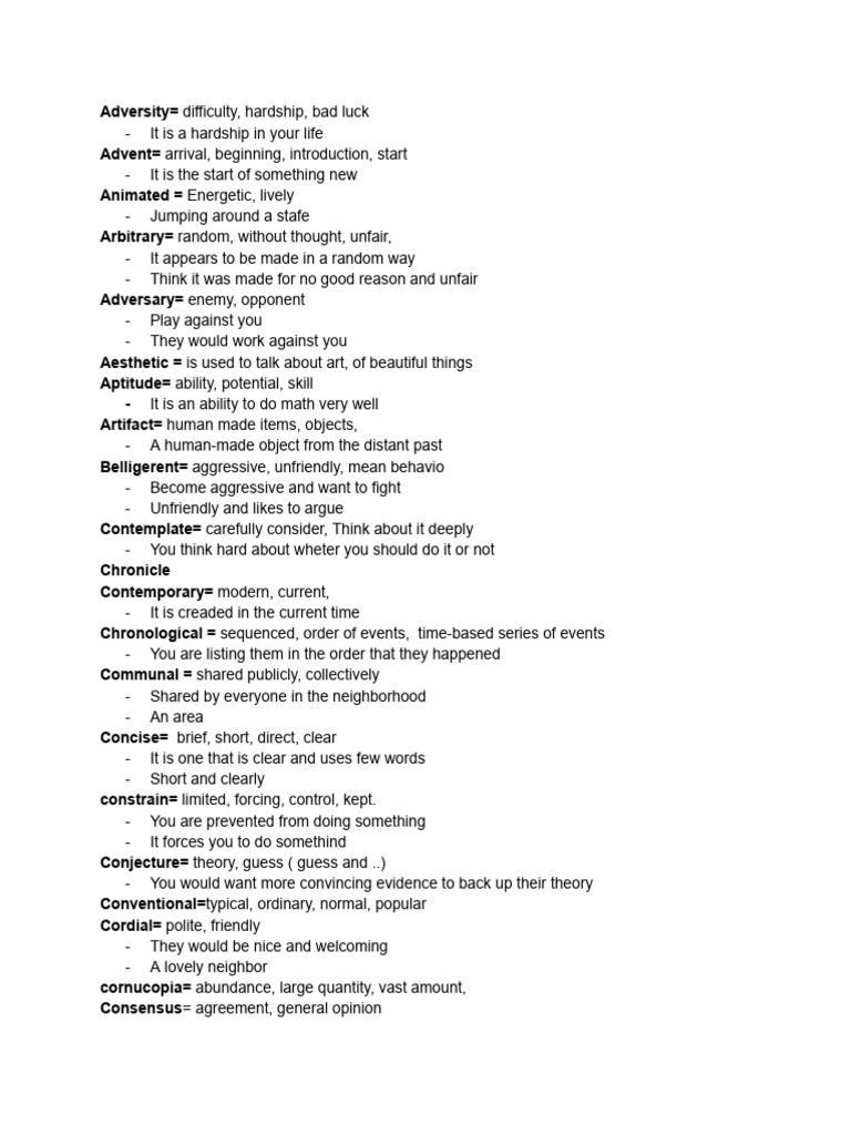 Membean Vocab | PDF