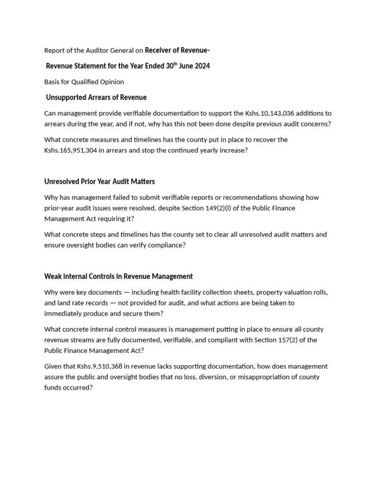 Report of The Auditor General EMC | PDF | Audit | Banks