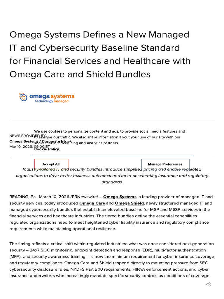Omega Systems Defines A New Managed IT and Cybersecurity Baseline ...