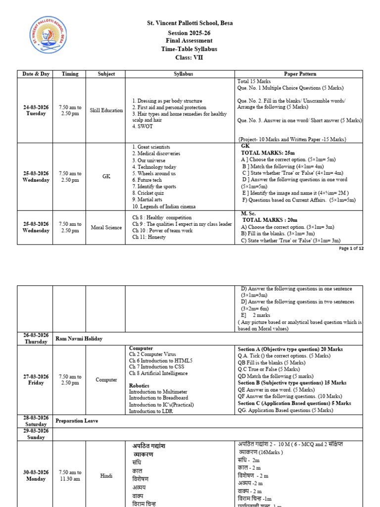 Class 7 | PDF