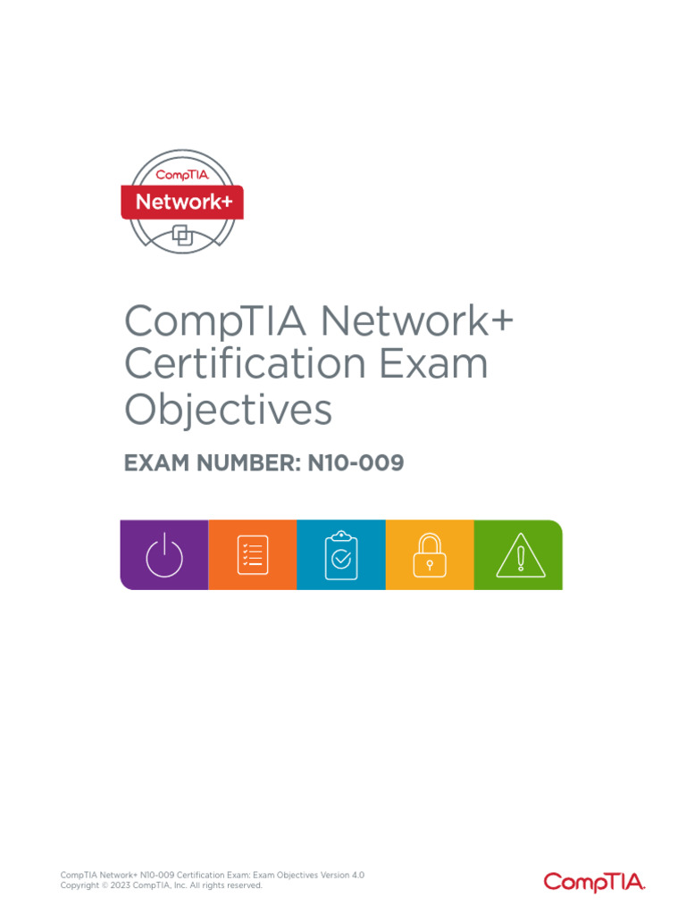 CompTIA Network+ n10-009 Exam Objectives | PDF | Computer Network ...