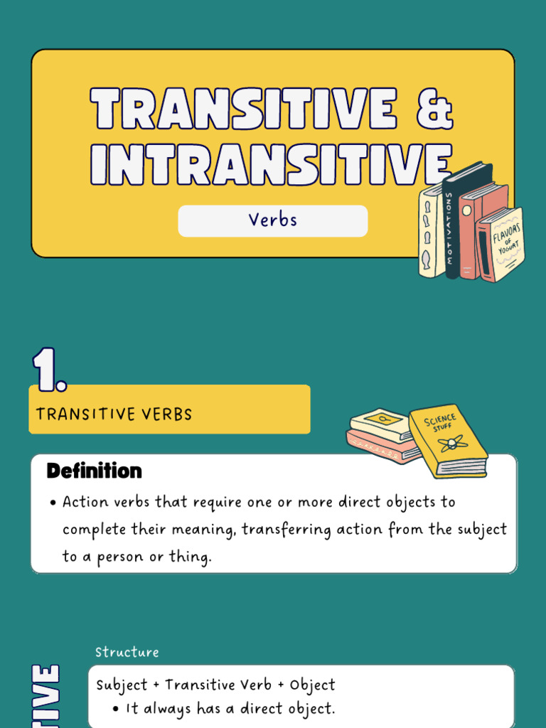 Transitive & Intransitive Verbs | PDF | Verb | Semantic Units