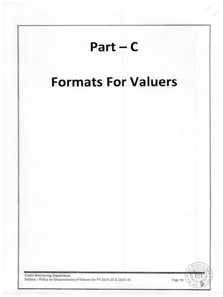Format for Valuers | PDF | Real Estate Appraisal