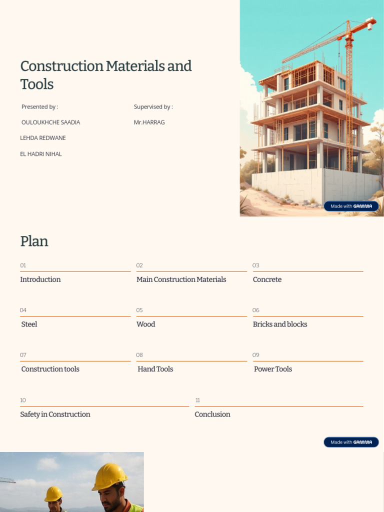 Construction Materials and Tools | PDF | Concrete | Building Materials