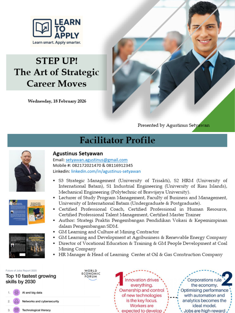 The Art of Strategic Career Moves - Learn To Apply-1 | PDF | Goal ...