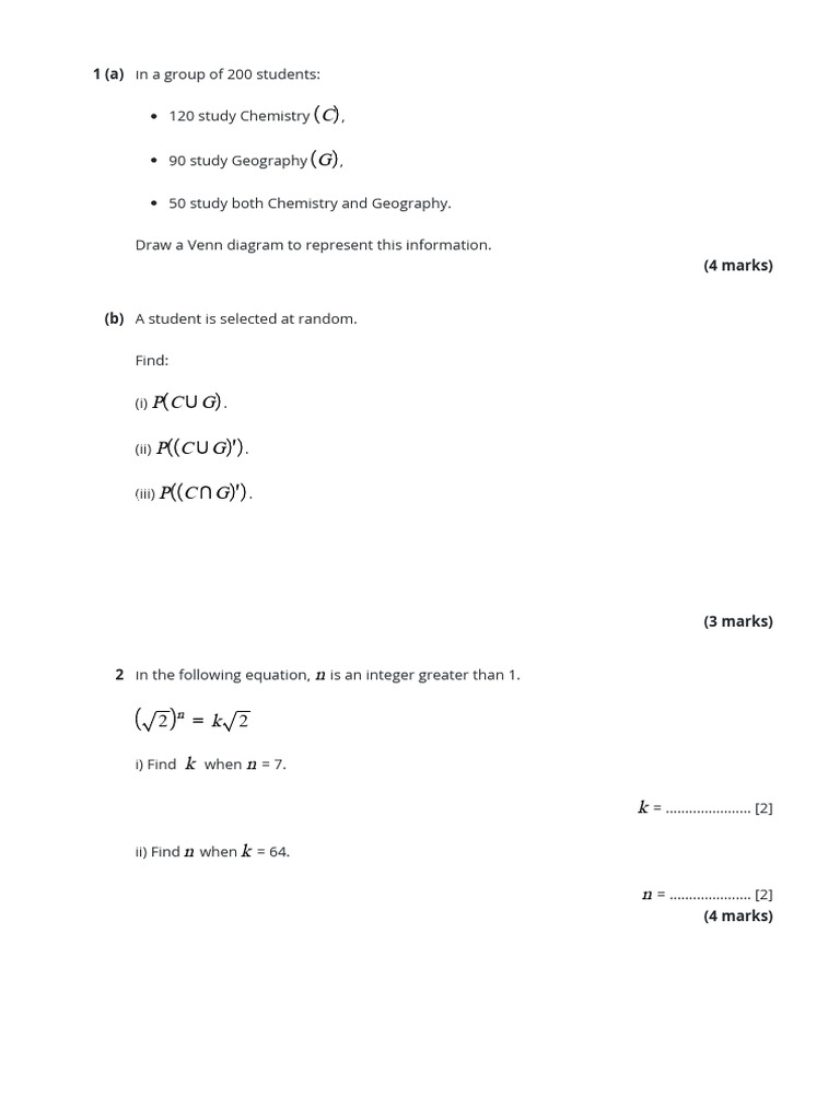 2 Qp Final Extended Paper 2 Maths No Calculator | PDF | Geometric ...