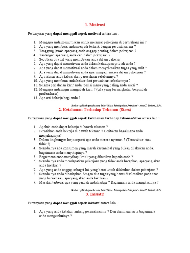 Wawancara Calon Dosen