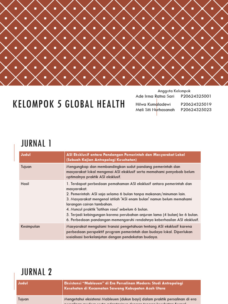 Kelompok 5 Global Health | PDF