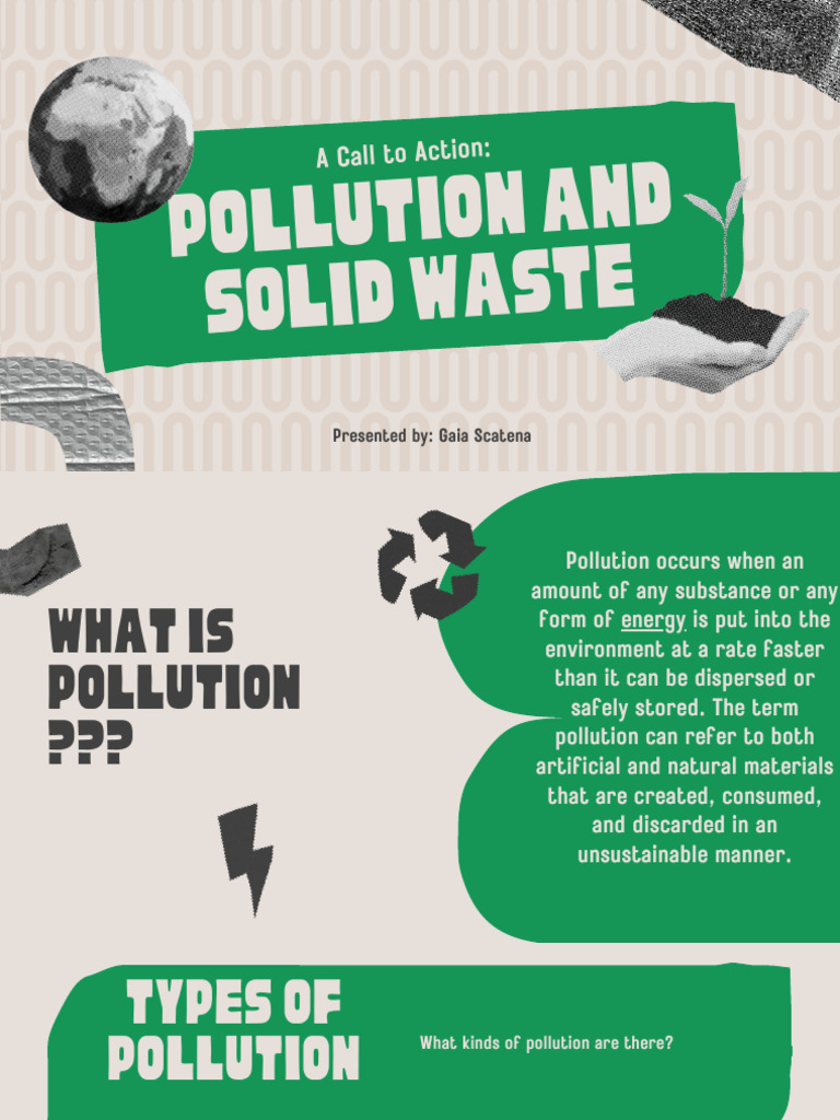 Pollution and Solid Waste | PDF | Waste | Pollution