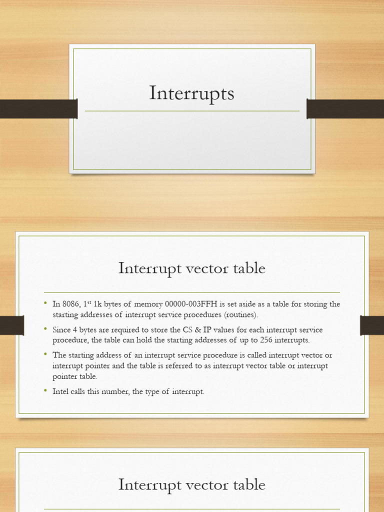 Interrupts Lecture | PDF | Computer Data | Office Equipment