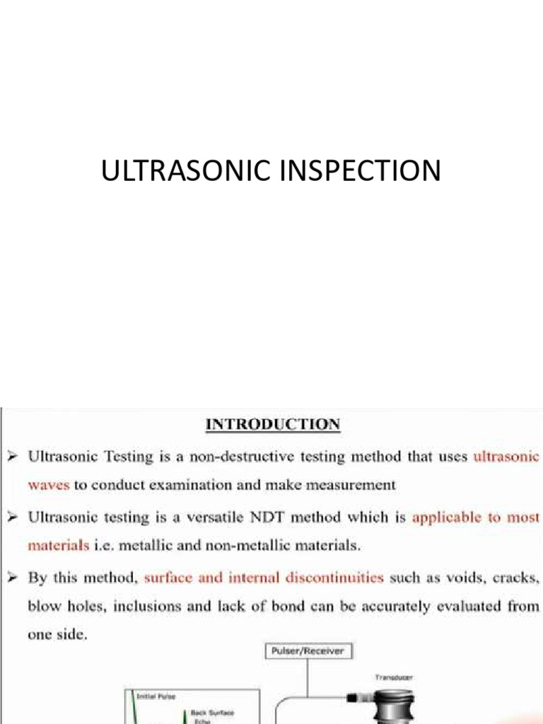 UNIT 4_ultrasonic Inspection | PDF