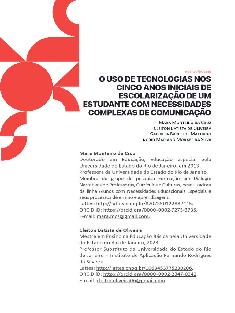 O Uso de Tecnologias Nos Cinco Anos Iniciais de Escolarização de Um ...