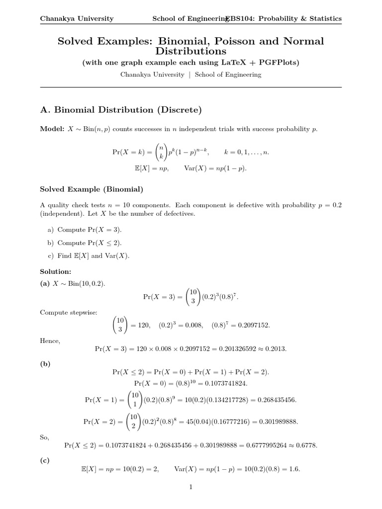 Engineering Mathematics 2 | PDF | Normal Distribution | Poisson ...