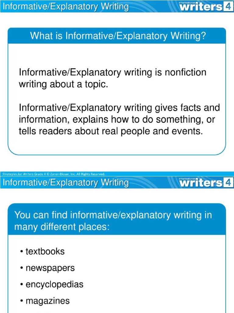 Informative Writing | PDF
