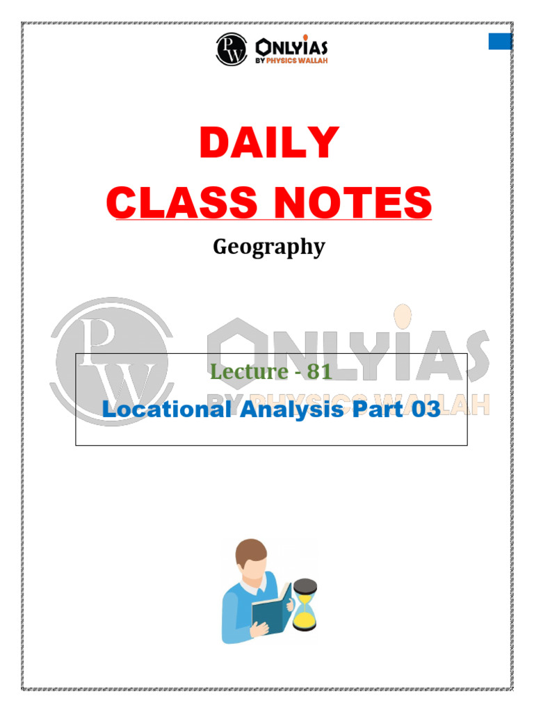 470 Geography 81 Daily Class Notes UPSC Optional Geography | PDF ...