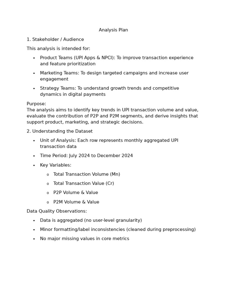 LBD 4 Analysis Plan (1) | PDF | Marketing | Performance Indicator