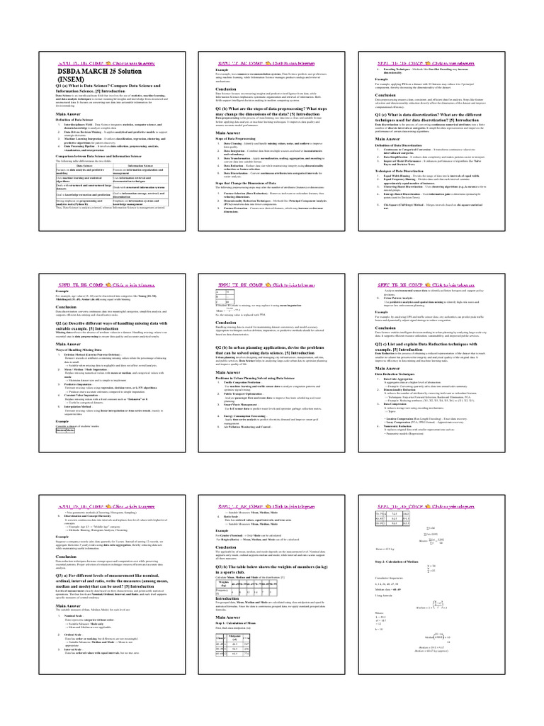 DSBDA MARCH 25 Solution (INSEM) | PDF | Mode (Statistics) | Skewness