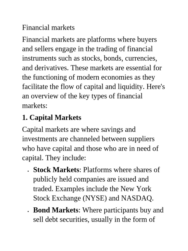 5.financial Markets | PDF | Financial Markets | Derivative (Finance)