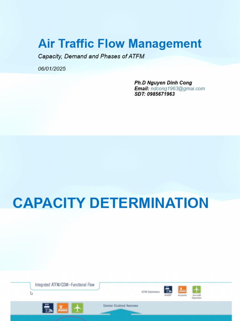 3.ATFMCapacityDemandPhases. 06jan26.3 | PDF | Air Traffic Control | Airport