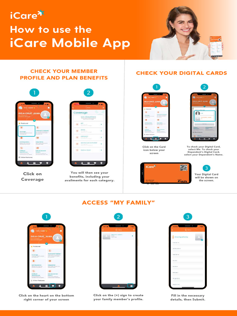 ICare - How To Use The ICare Mobile App 5 | PDF | Mobile App | Cyberspace