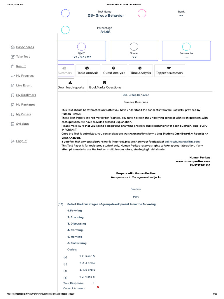 OB - Group Behaviour | PDF | Brainstorming | Group Cohesiveness