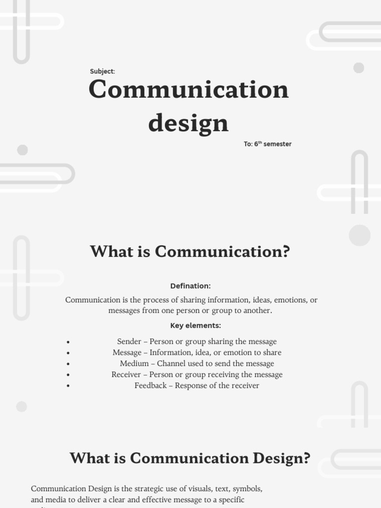 Communication Design | PDF | Communication | Brand