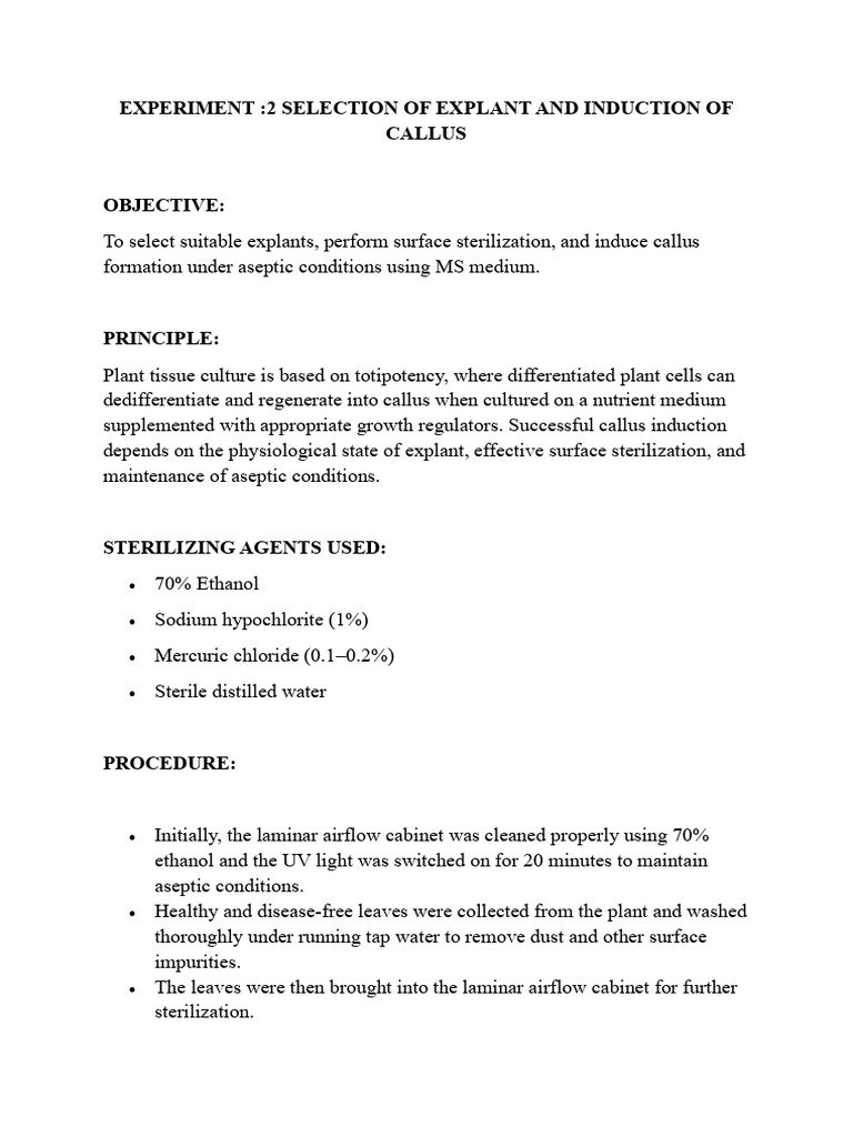 Experiment 2 | PDF