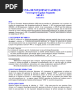 Inventaire Neuropsychiatrique NPI ES | PDF | Comportement | Hallucination