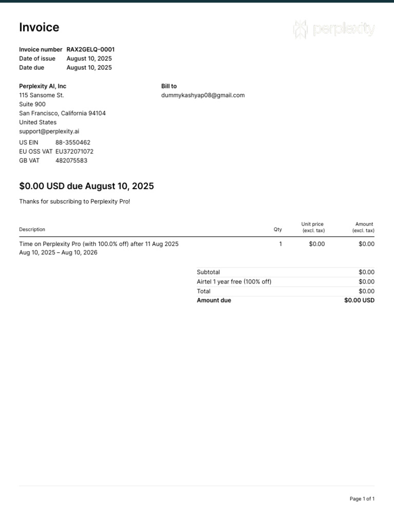 Invoice Rax2gelq 0001 | PDF