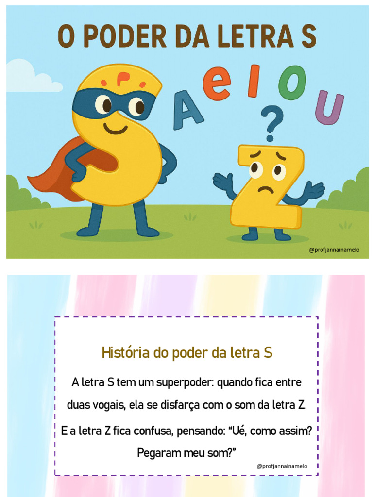 Poder Da Letra S @profjannainamelo | PDF